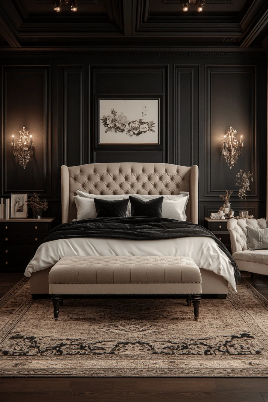 Sophisticated Tranquility Transitional Bedroom