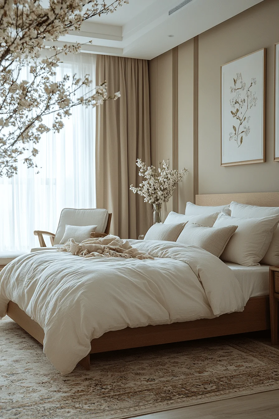 Earthy Balance Transitional Bedroom