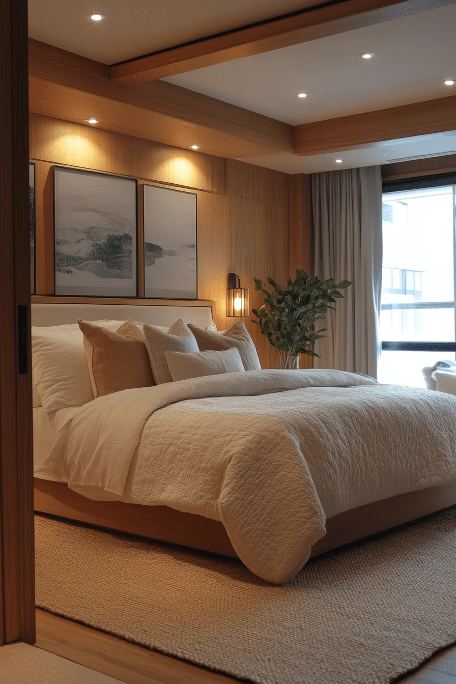 Urban Calm Transitional Bedroom