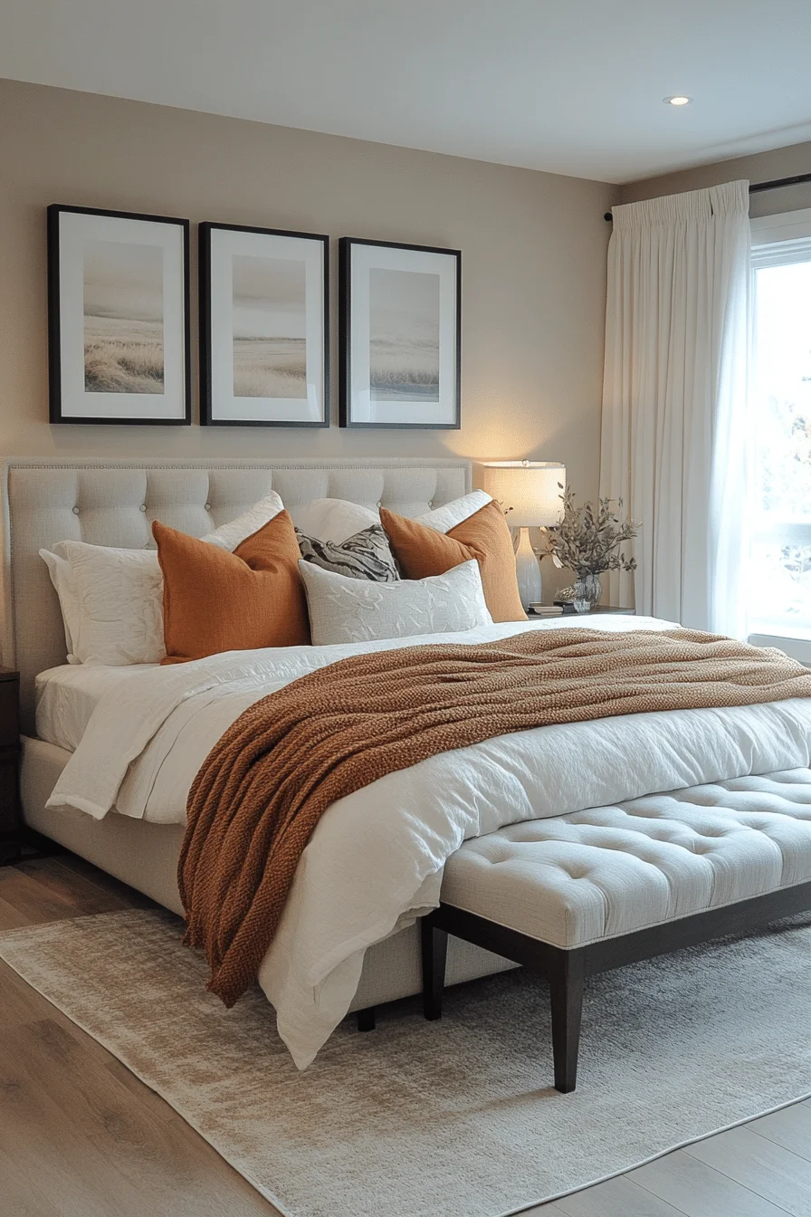 Discreet Luxury Transitional Bedroom
