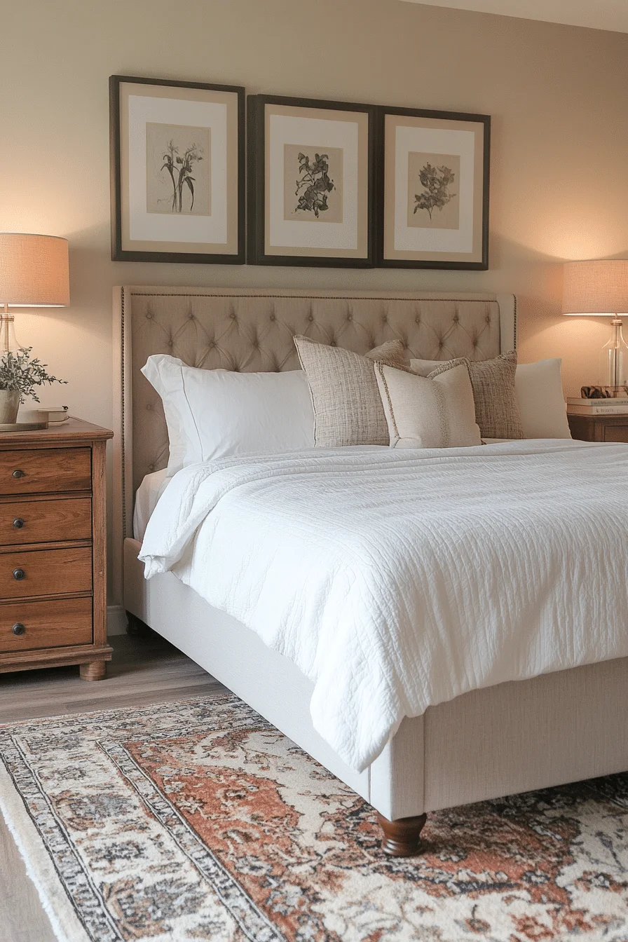 Revitalized Classic Transitional Bedroom