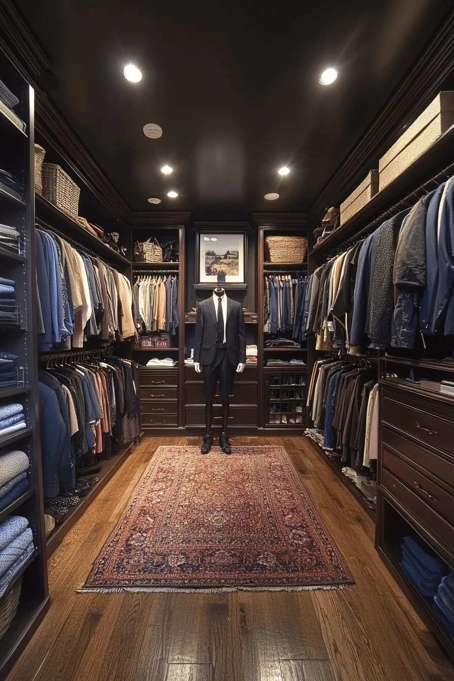 Boutique style walk-in closet