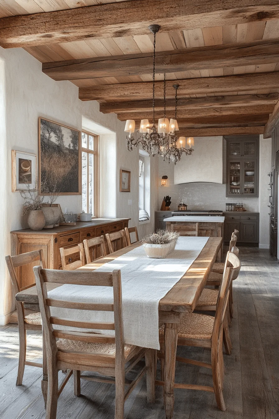 Rustic shabby chic dining room