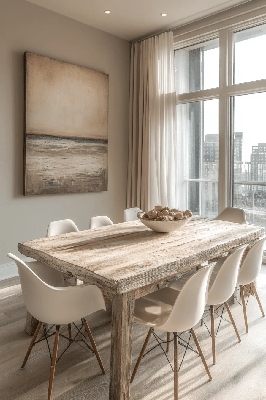 Modern shabby chic dining room