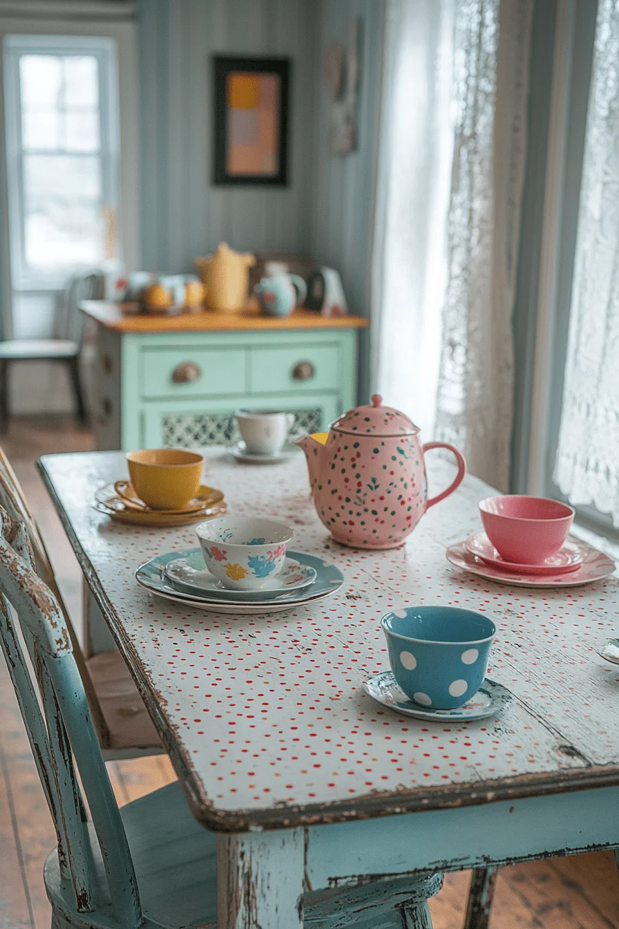 Charming shabby chic dining nook