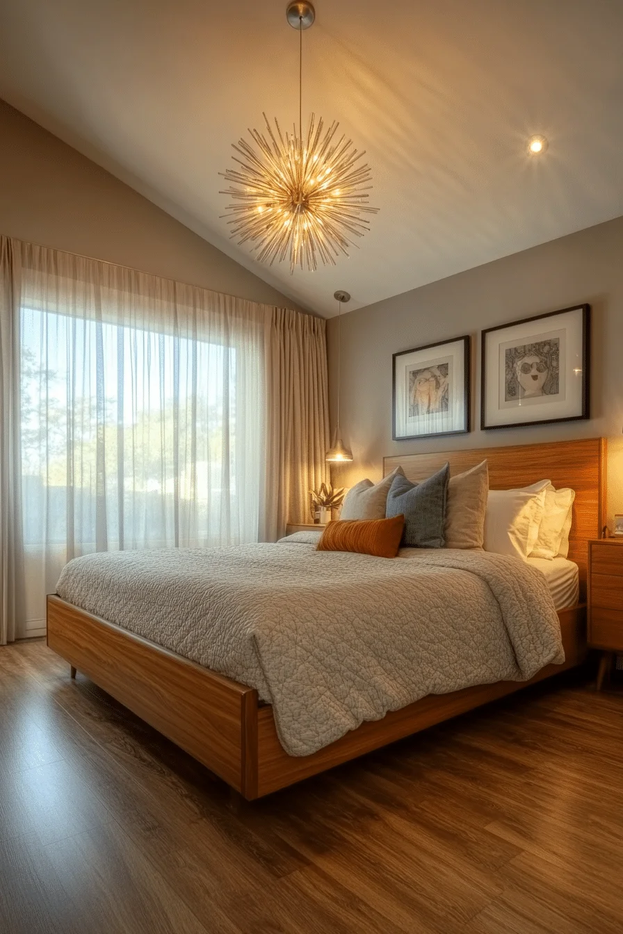 Mid-Century Serene Retreat Bedroom