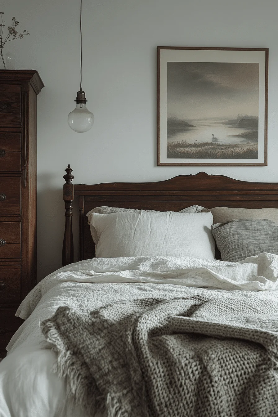 Antique Simplicity Modernized Bedroom