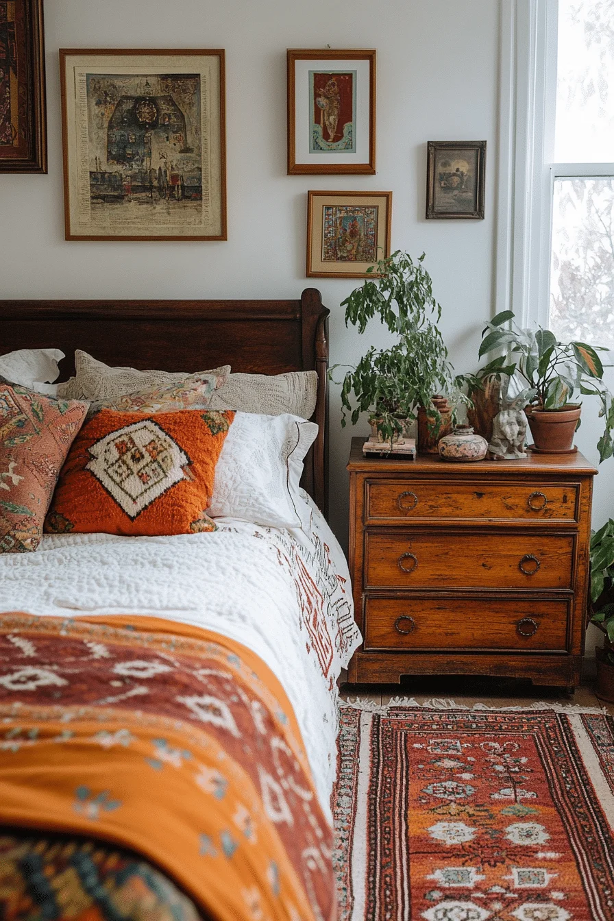 Eclectic Vintage Mix Bedroom