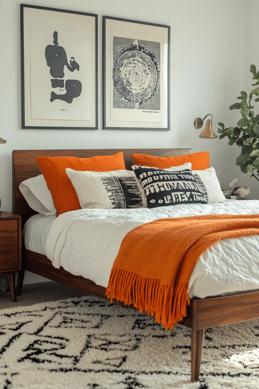 Cozy Retro Corner Bedroom