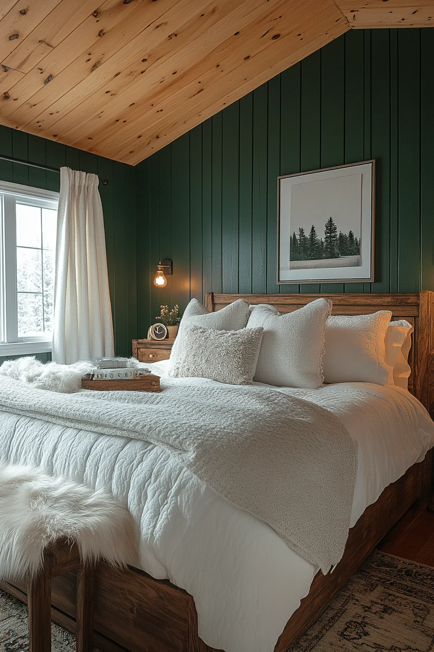 Rustic Pinewood Bedroom