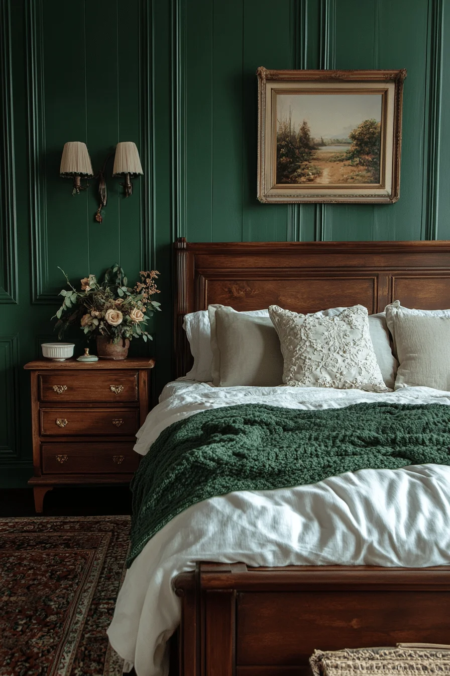 Hunter Green Bedroom