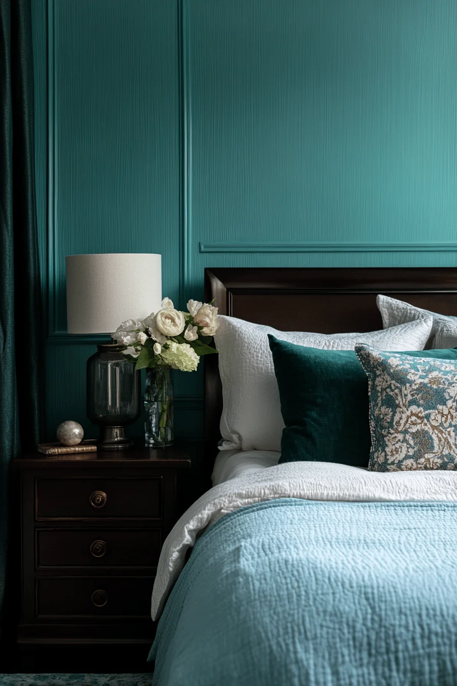 Teal Green Bedroom