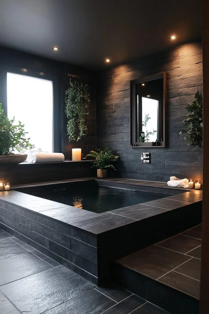 Luxurious Dark Bathroom Concepts