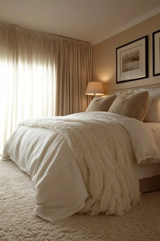 Subdued Color Scheme Minimalist Bedroom