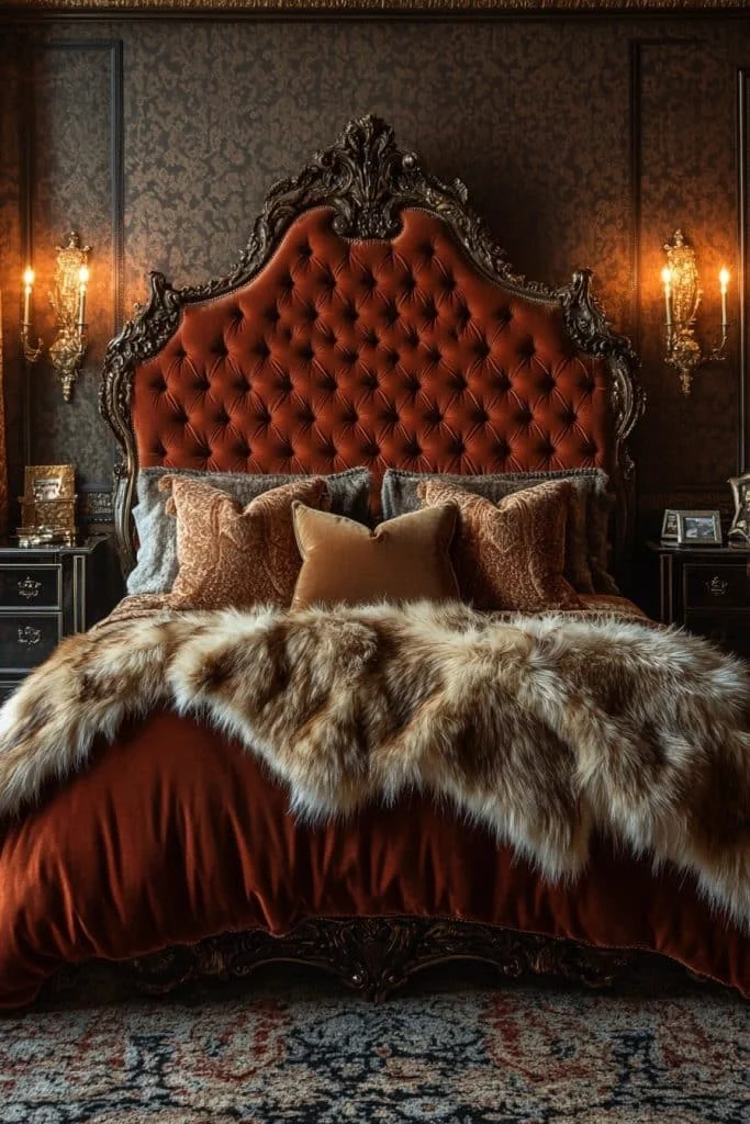 Sumptuous Fur Accents Baddie Bedroom