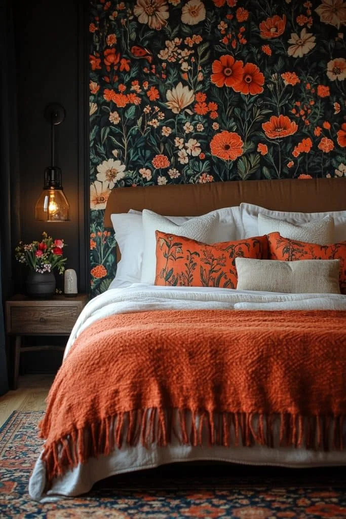 Statement Wallpaper Baddie Bedroom