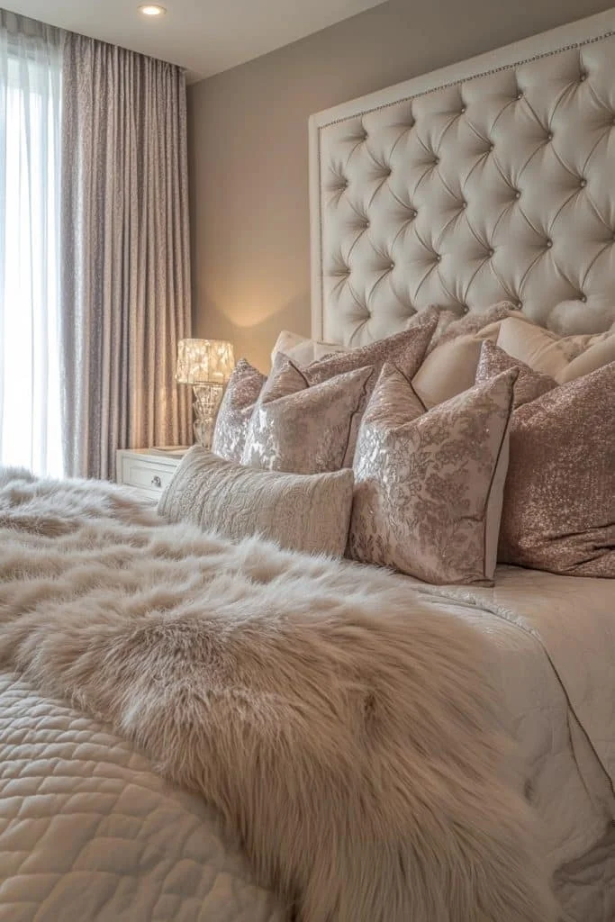 Glamorous Shimmer Baddie Bedroom
