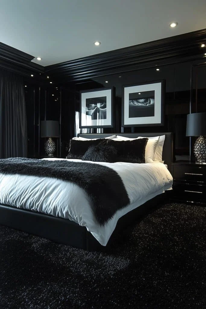 Sleek High Gloss Baddie Bedroom
