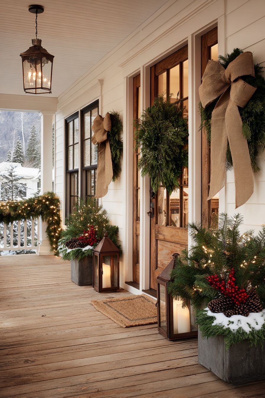 Adorn with Burlap Bows