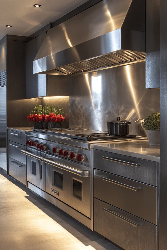 Handle-Free Kitchen Cabinets