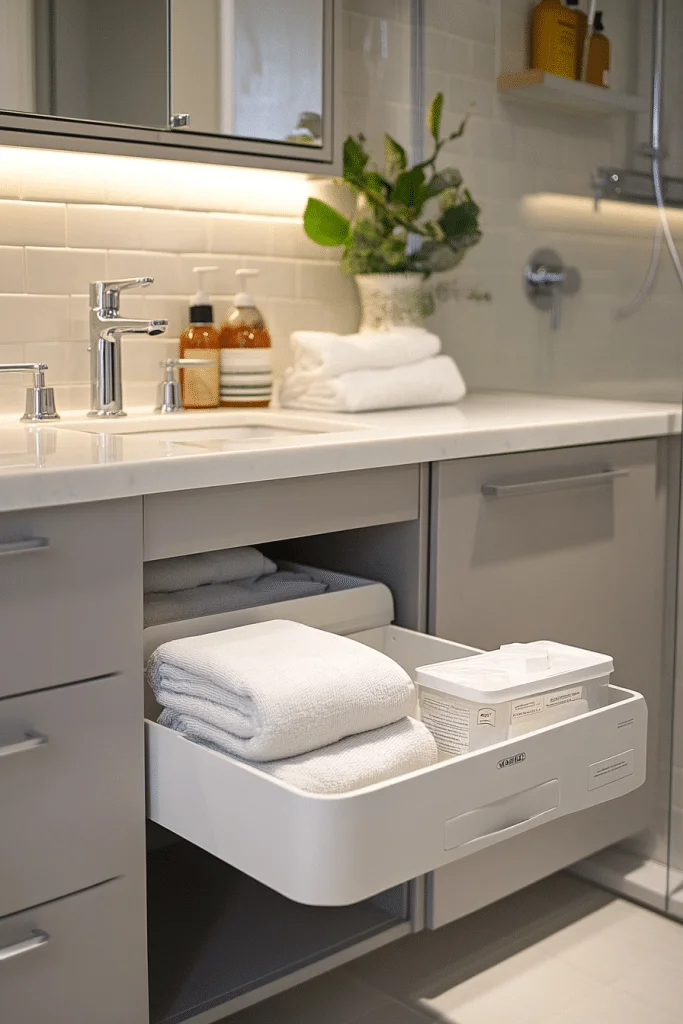 Organized Tiny Bathroom Solutions