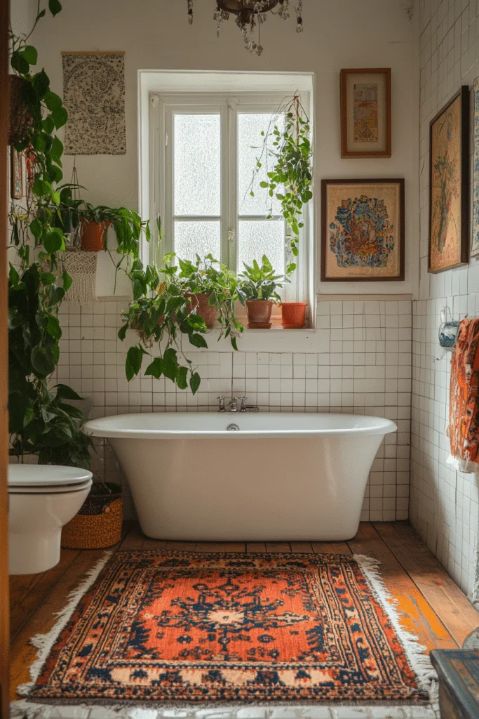 Eclectic Bohemian Bathroom