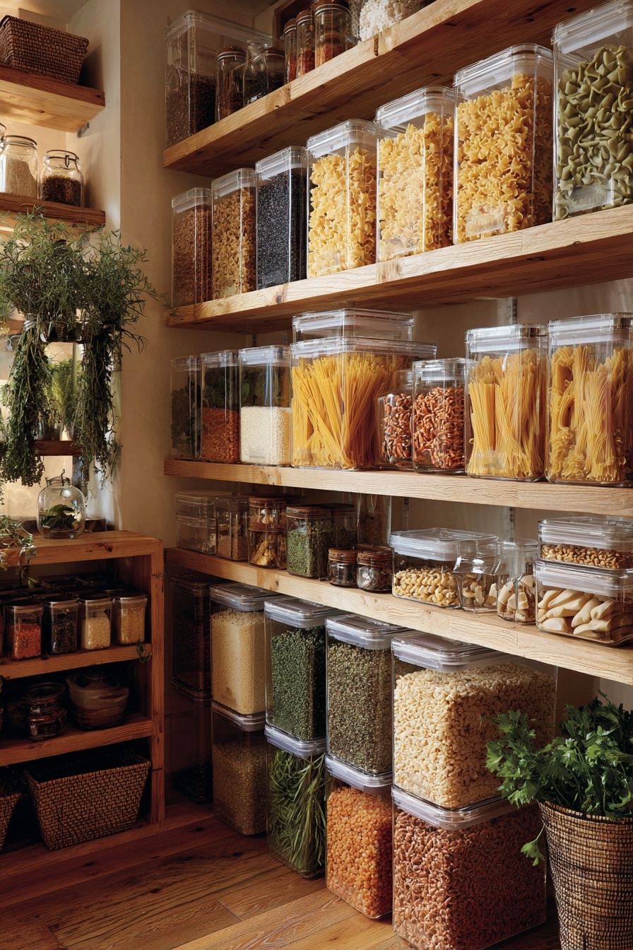 Invest in Stackable Containers for Pantry