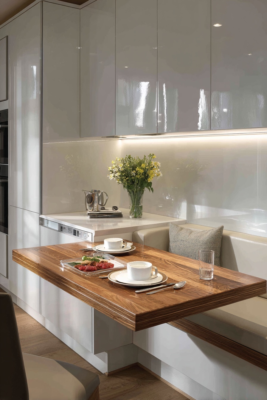 Install a Folding Table for Dining