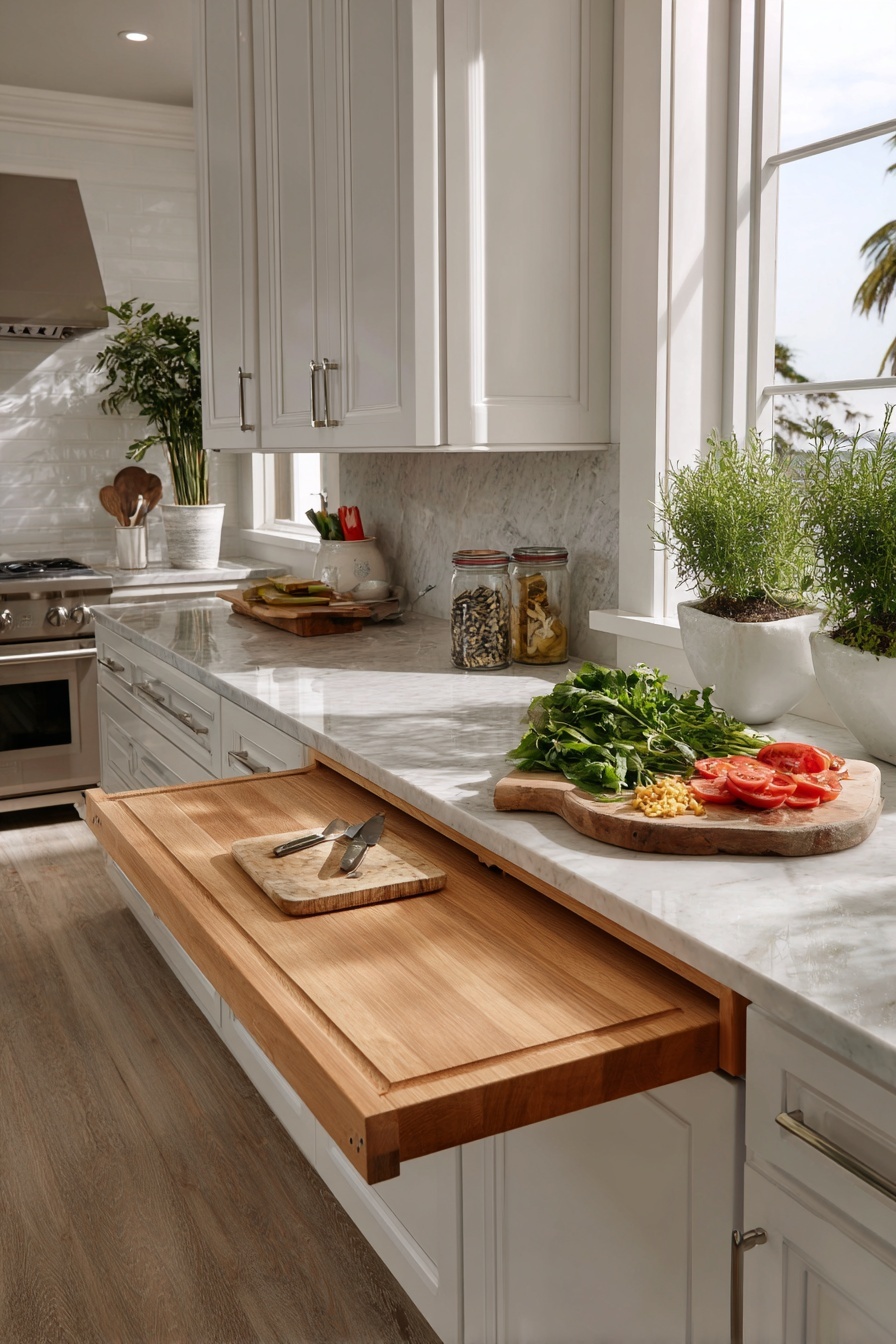 Install Slide-Out Cutting Boards