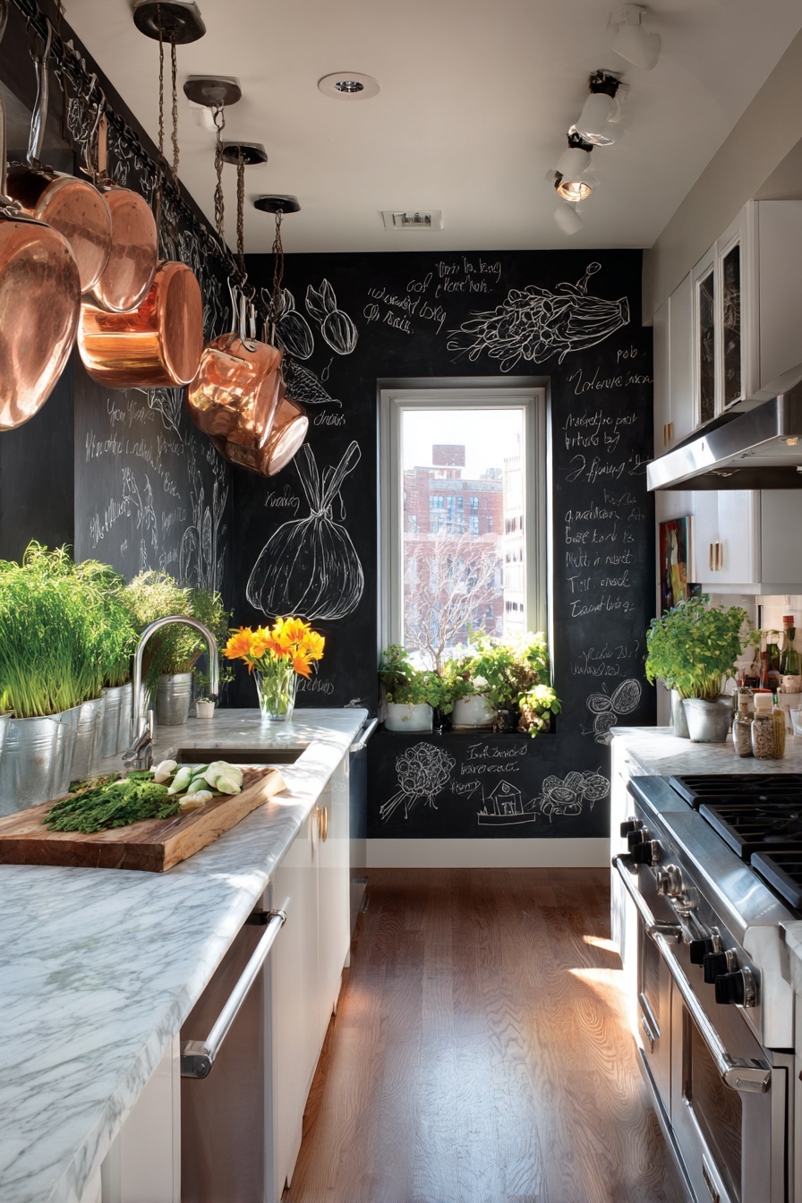 Add a Chalkboard Wall for Recipe Notes