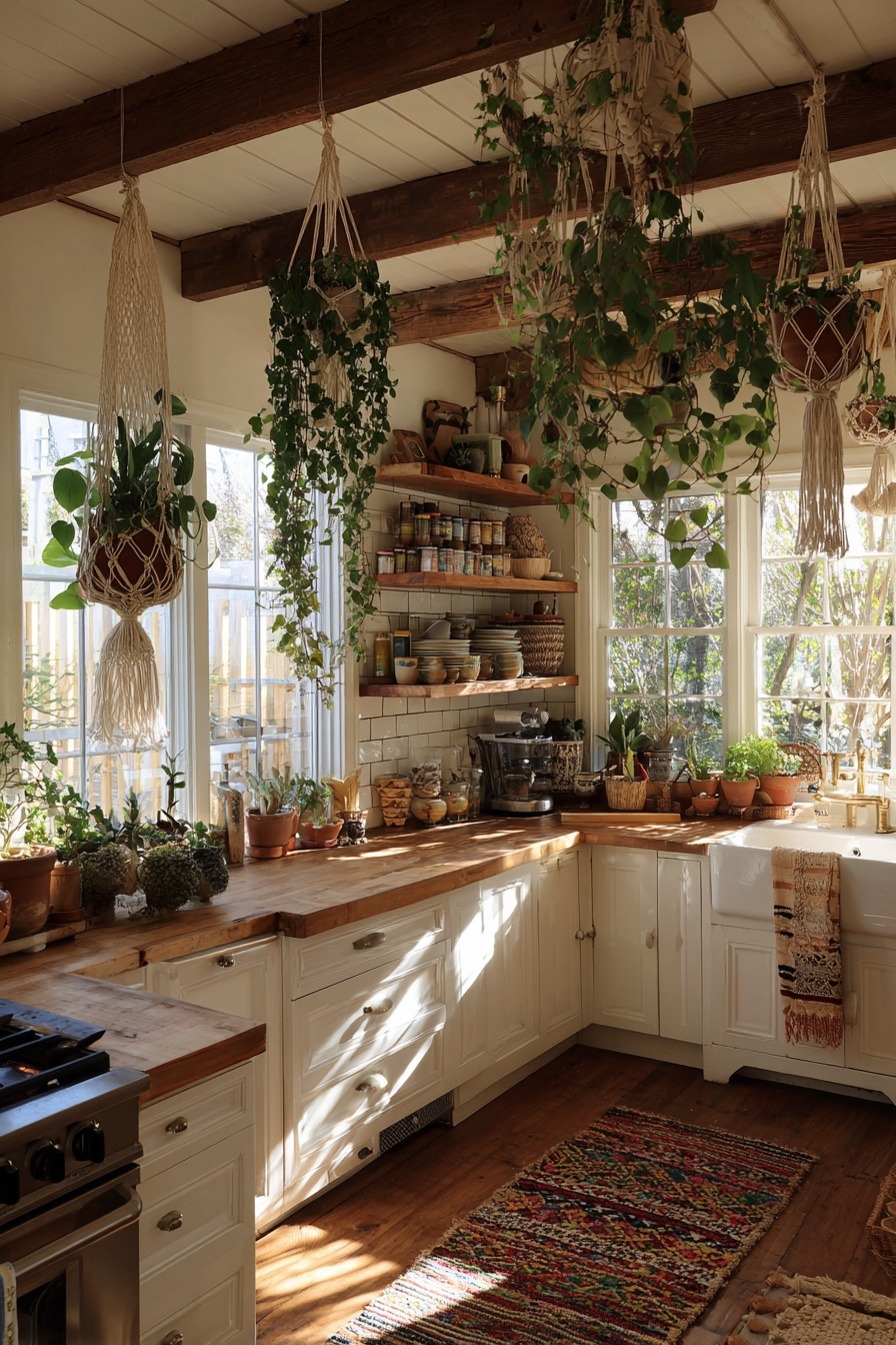 Incorporate Macramé Hanging Planters