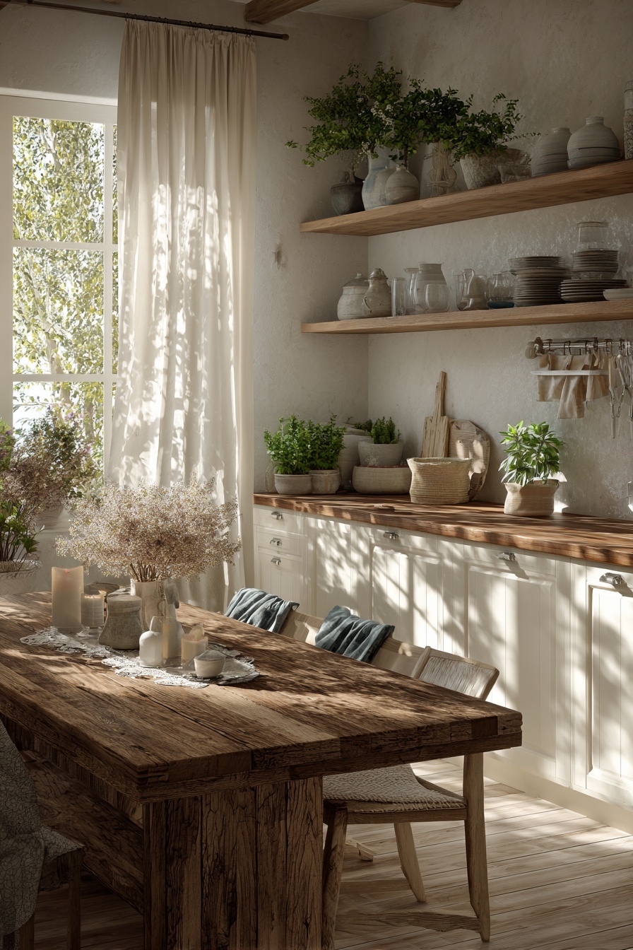 Install Wooden Countertops for Warmth