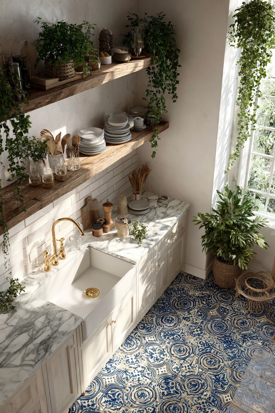 Use Patterned Tile Backsplash