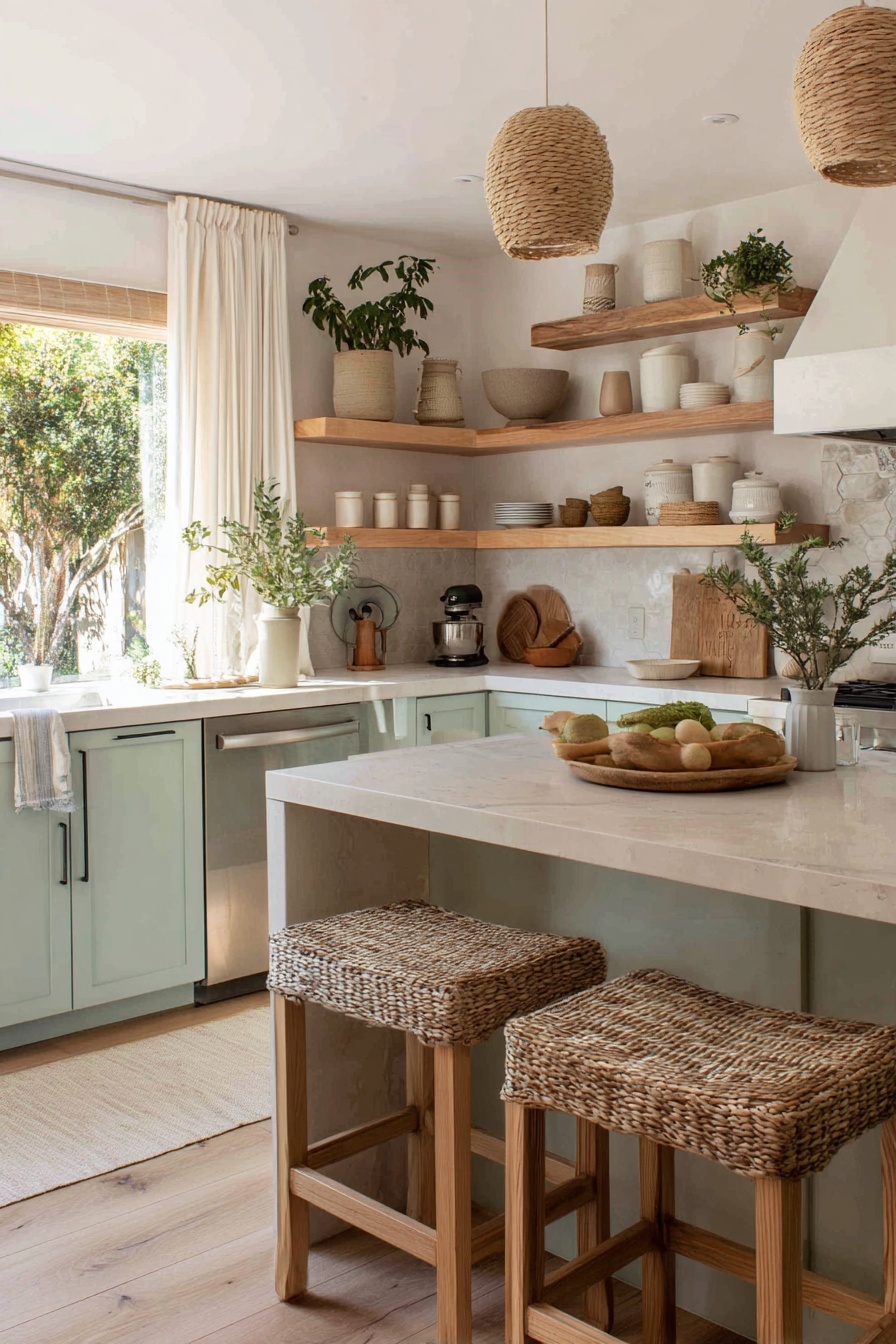 Paint Cabinets in Soft Pastels