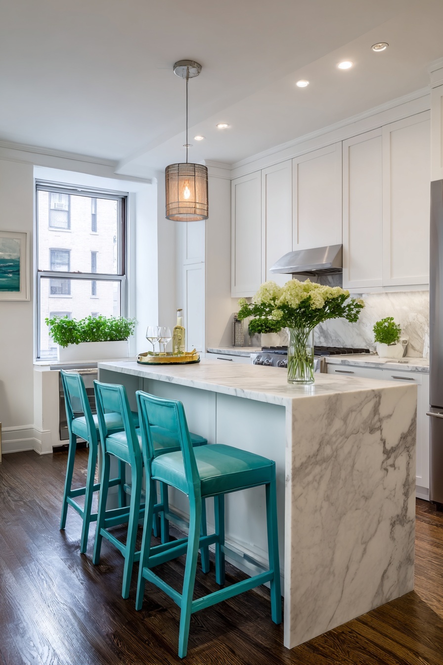 Add a Pop of Color with Barstools