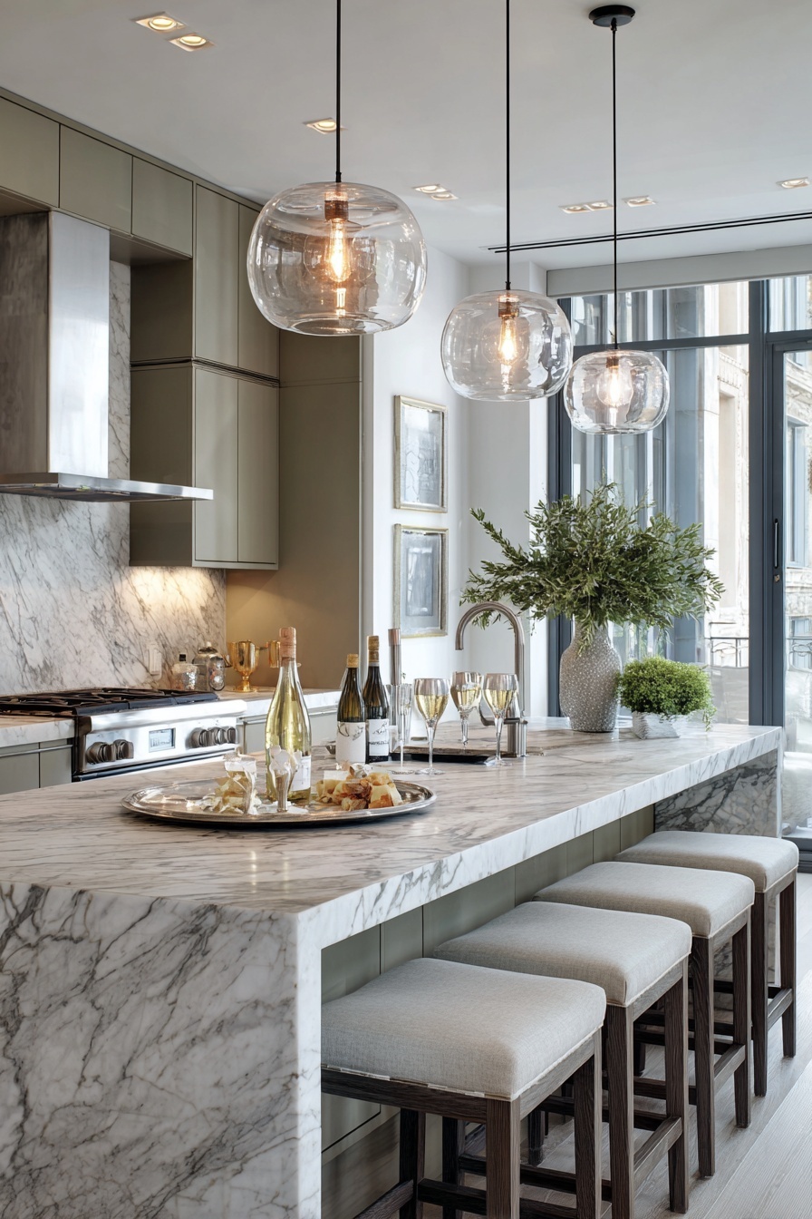 Frame the Space with Pendant Lighting