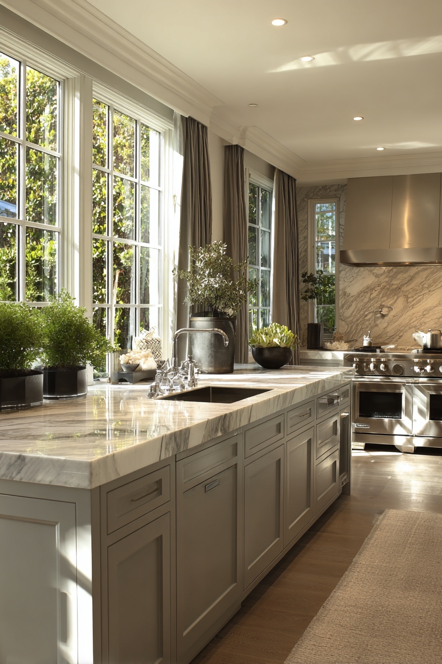 Maximize Light with Grey Window Treatments