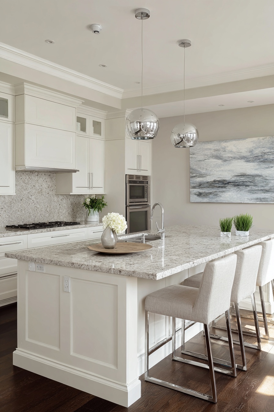 Add Calmness with Light Grey Wall Art