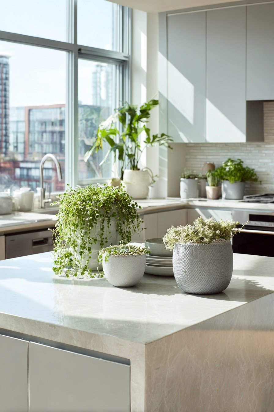 Decorate with Light Grey Plants and Pots