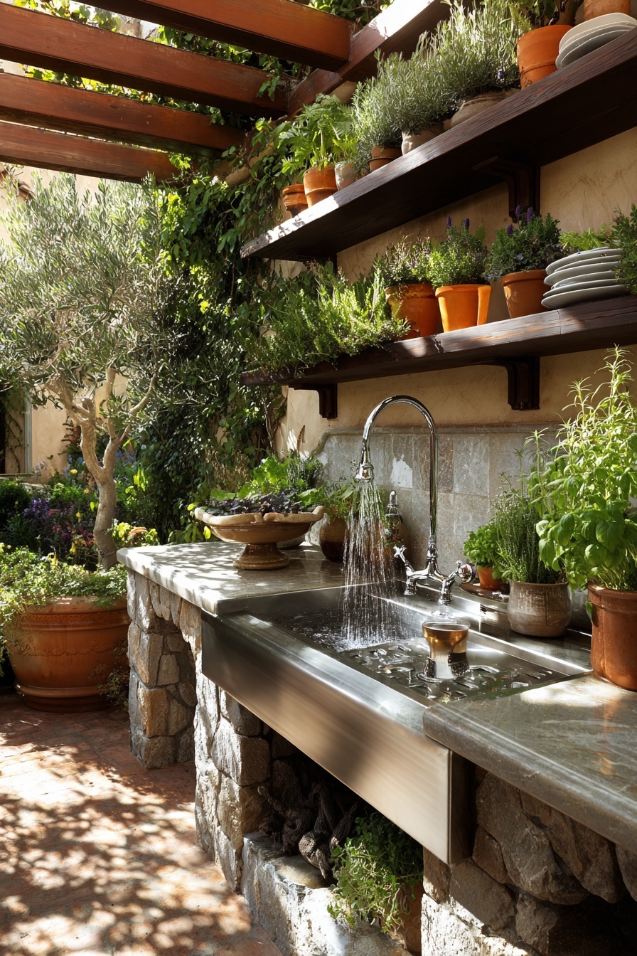 Install a Durable Outdoor Sink