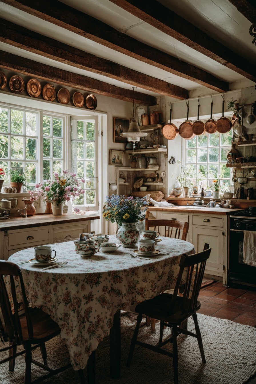 Add A Vintage-Inspired Tablecloth
