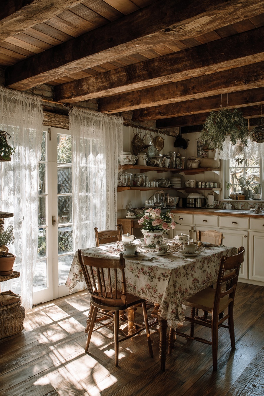 Incorporate Exposed Wooden Beams