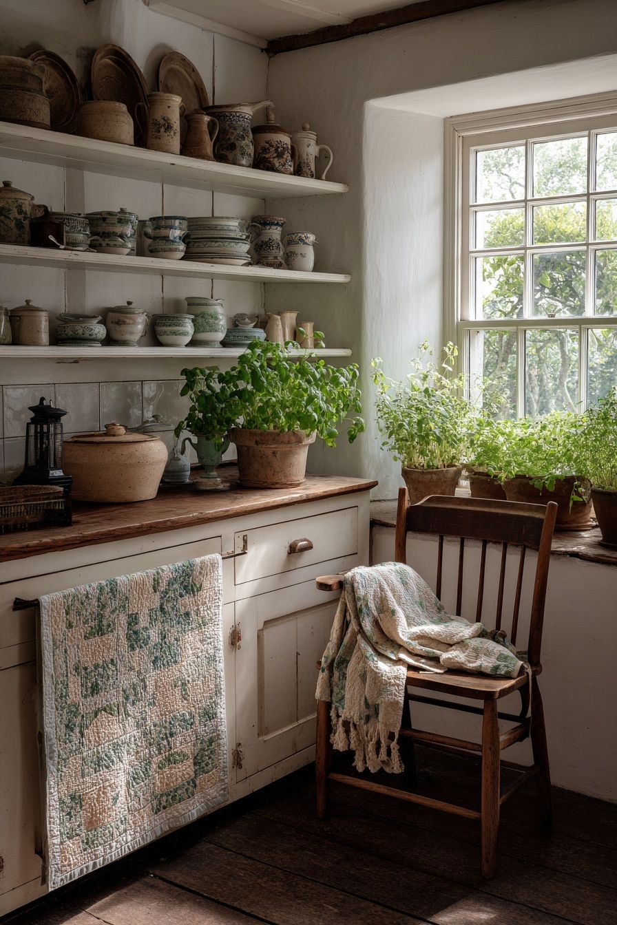 Decorate with Homemade Quilts or Textiles