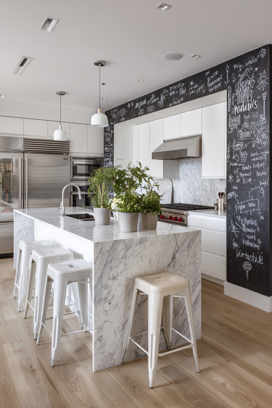 Create a White Chalkboard Wall