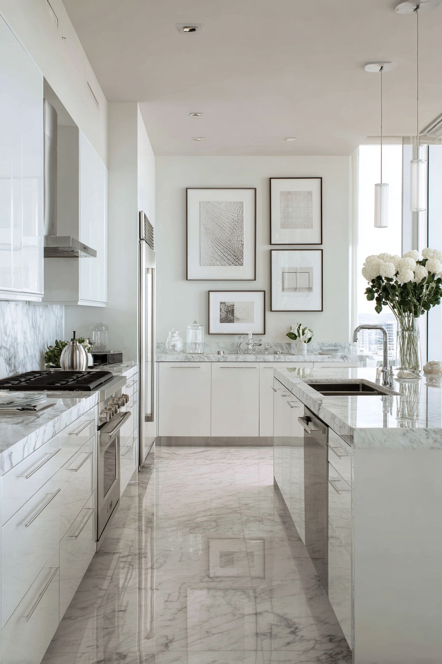 Style with Monochrome White Art
