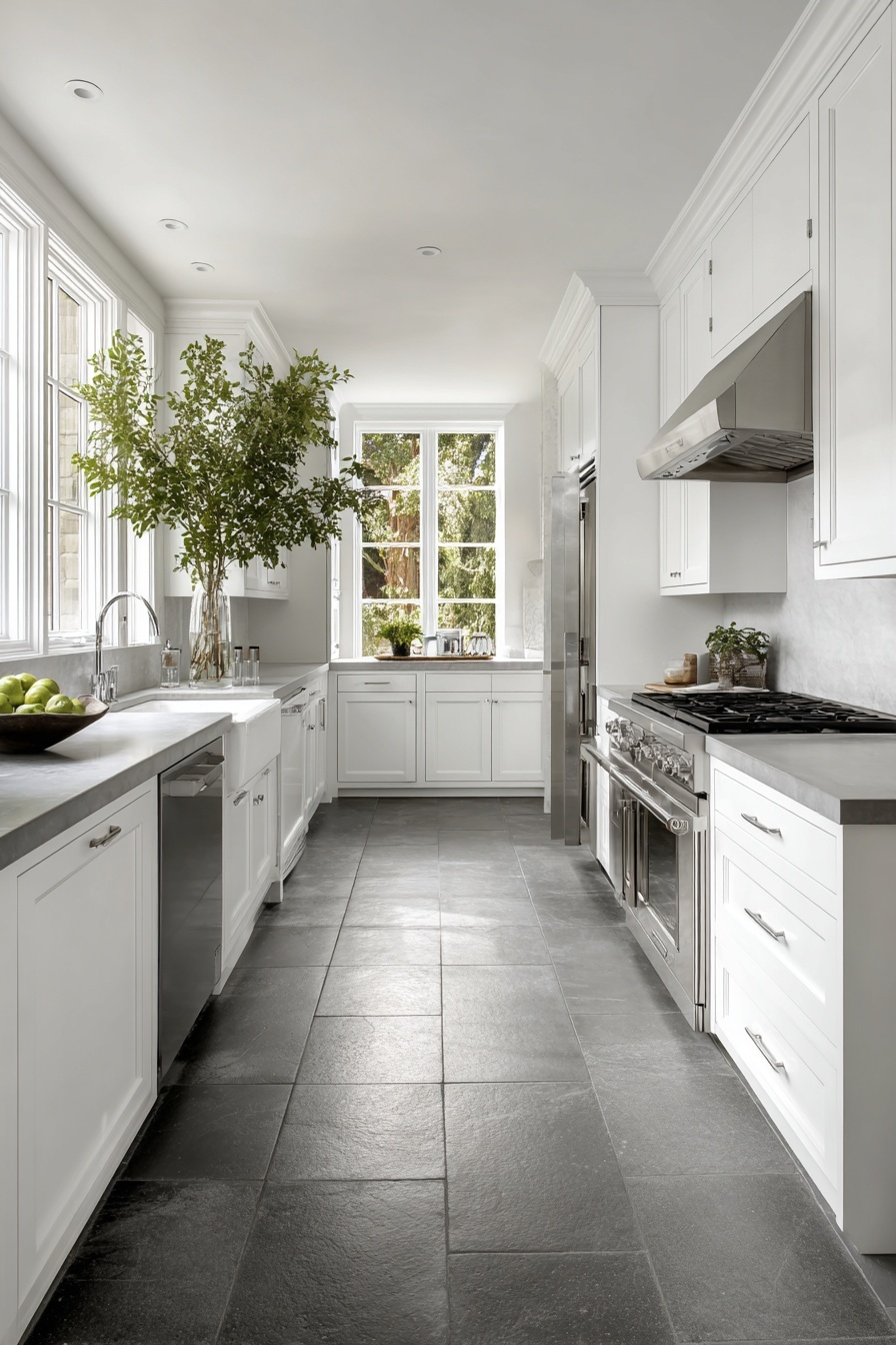 Create Contrast with Bold Gray Floors