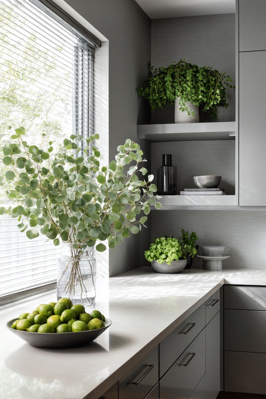 Inject Life with Green and Gray Elements