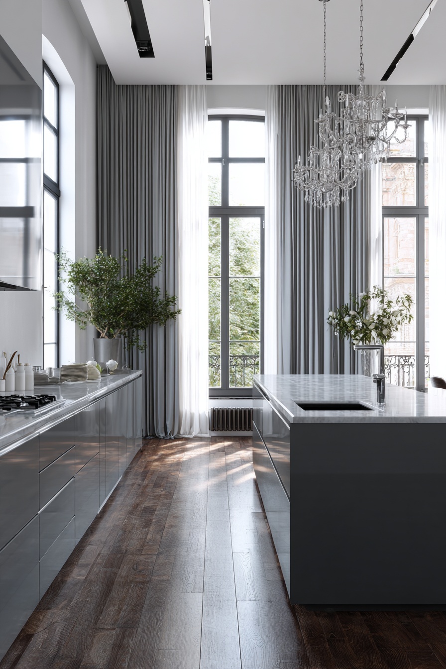 Maximize Natural Light with Gray Curtains