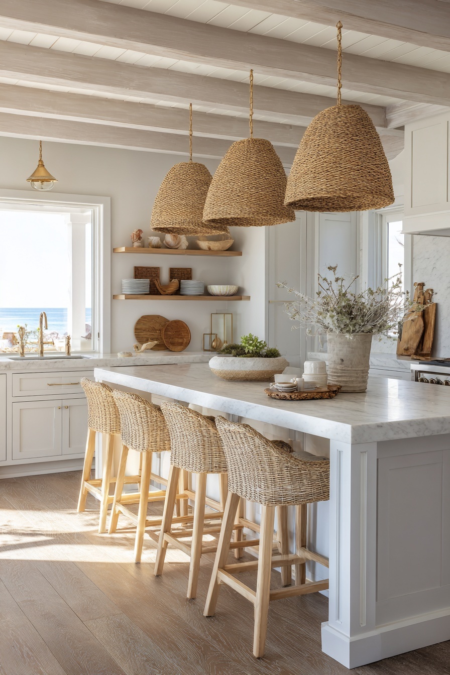 Install Light Fixtures with Natural Materials