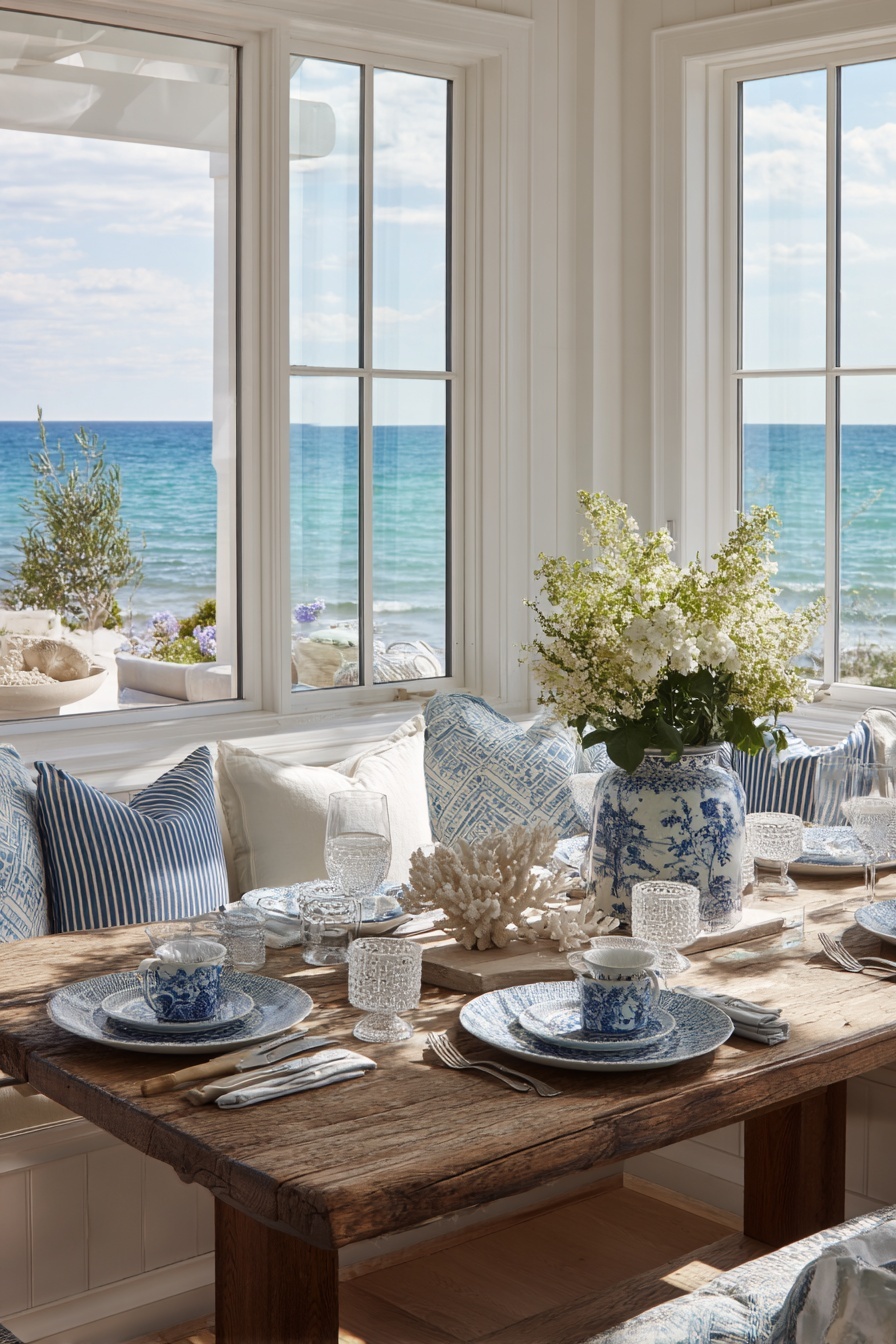 Embrace Coastal Patterns for Tableware